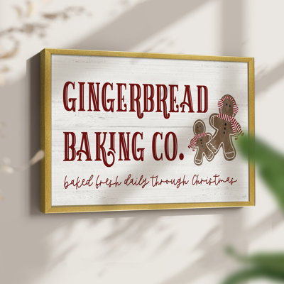 Gingerbread Baking Co Framed Print  Restickable
