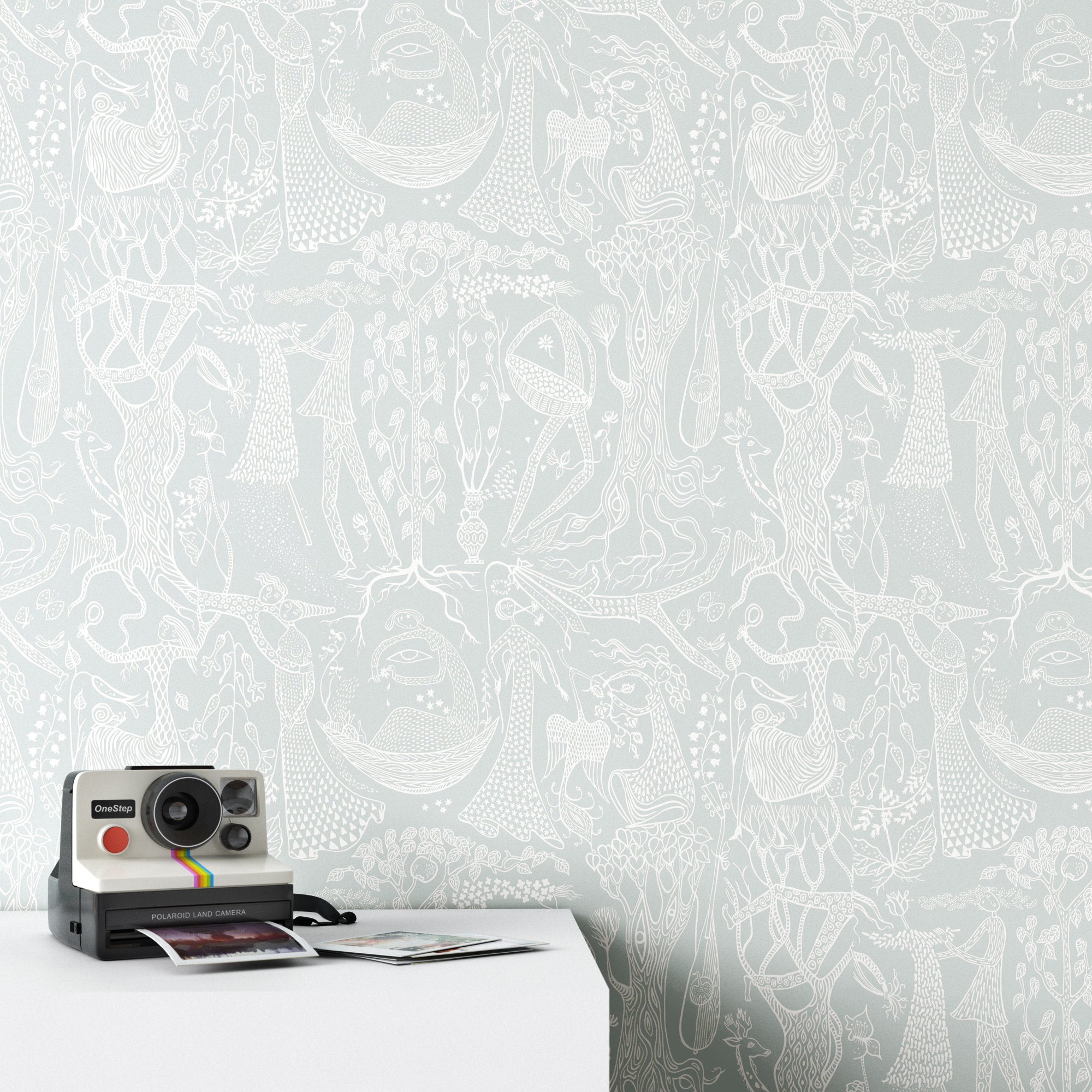 Rumaldo Abstract Wallpaper, Sage