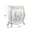 Commode 5 tiroirs Vanaheim, finition blanc antique