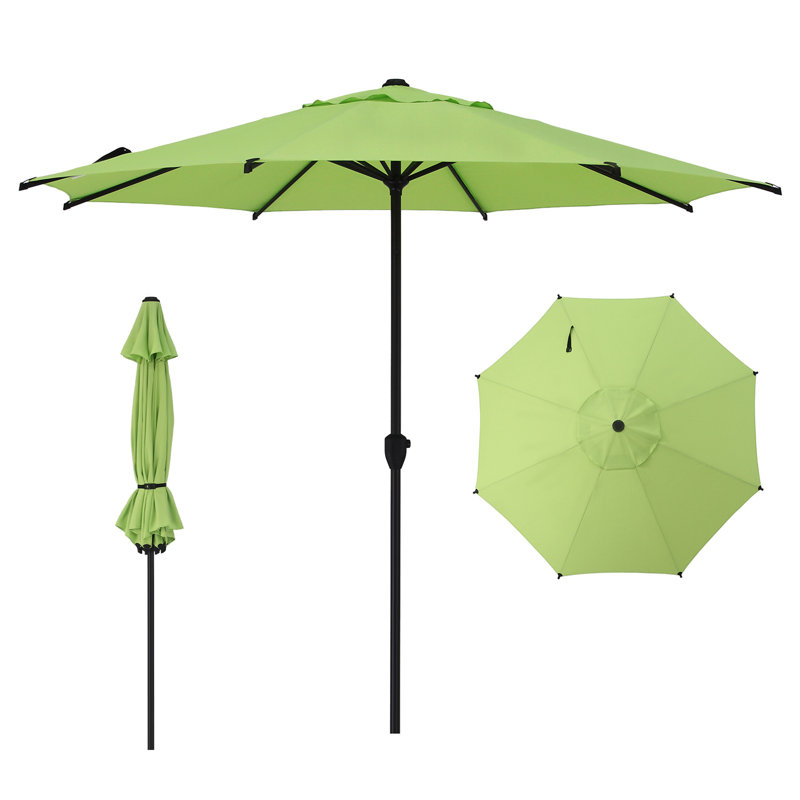 Parasol de marché à manivelle Lyon, L 108 po x P 108 po, Limette