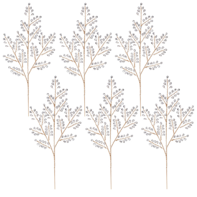Sparkling Jewel Leaf Spray, 28 Inches