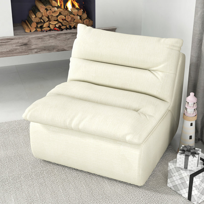 Canapé moderne sans accoudoirs, Beige