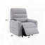 Fauteuil inclinable électrique en cuir Aire