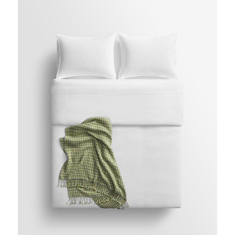 Chaperone Hand Woven Throw Blanket, Green