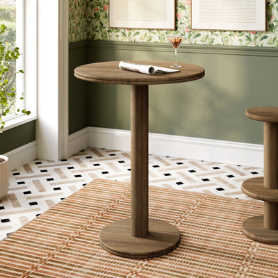 Table de bar d'intérieur / d'extérieur en bois 31 po Neo