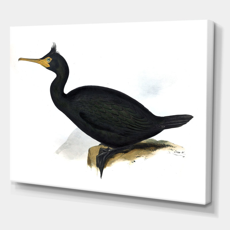 Vie d'oiseau rétro IV - peinture sur toile, H 30 po x l 40 po x 1,5 po, Toile tendue