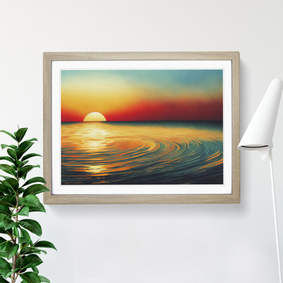 XH1022-4327X Glorious Watercolour Sunset Vol.2 - Single Picture Frame Print