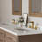 Widespread Bathroom Faucet 3 Hole, 2-handle Bathroom Sink Faucet with Drain Assembly-125423856