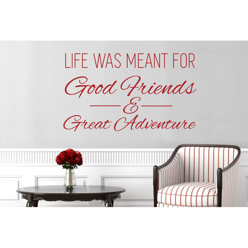 Wall Decal, Medium, Dark Red