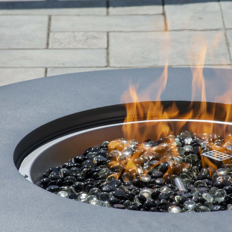 Round Aluminum Propane Smokeless Fire Pit Table