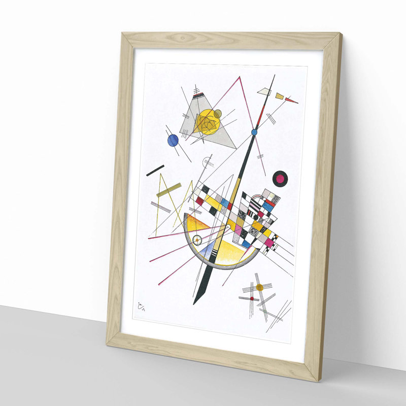 Wassily Kandinsky - Single Picture Frame Painting, Oak
