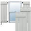 Volets en composite à deux planches EnduraCore l 11 1/4 po x H 76 po, gris Hailstorm (par paire - quincaillerie non incluse)-134567210