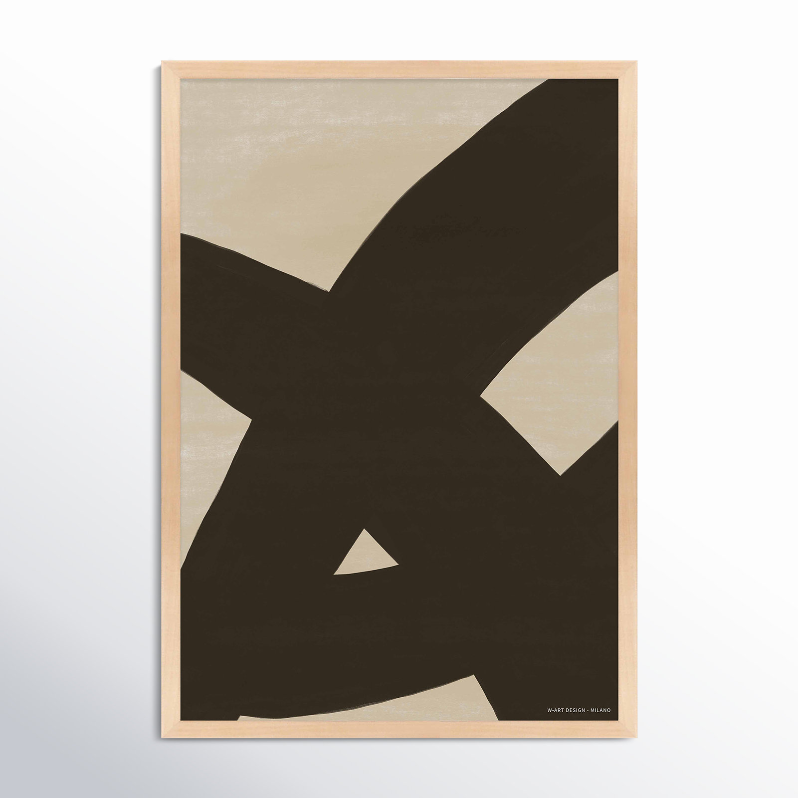 Form & Fusion 2 by Romina Gadler, Maple Framed Paper, 30" H x 21" W x 1.25" D