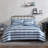Perry Ellis Portfolio Caleb Blue Stripe Reversible Bed in a Bag Comforter Set-100731154