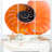 Orange nautilus shell-3 pièces, ensemble de 3 impressions sur toiles tendues