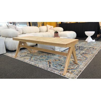 Shawn Cane Wood Bench