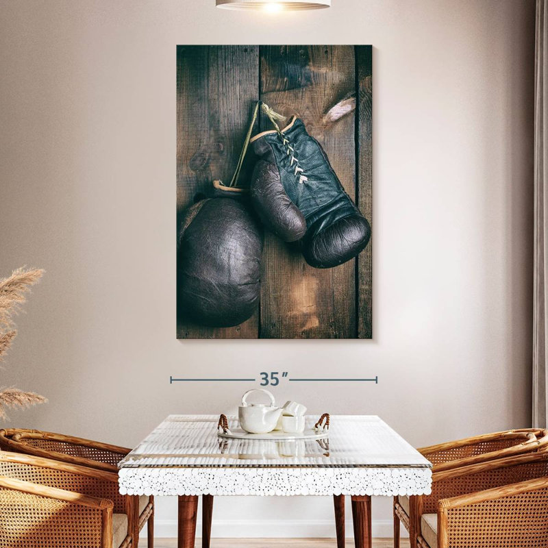 Sireci Old Boxing Gloves, 51" H x 34" W