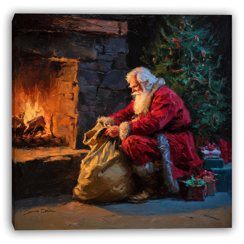 Art mural sur toile préparant des cadeaux par le cœur