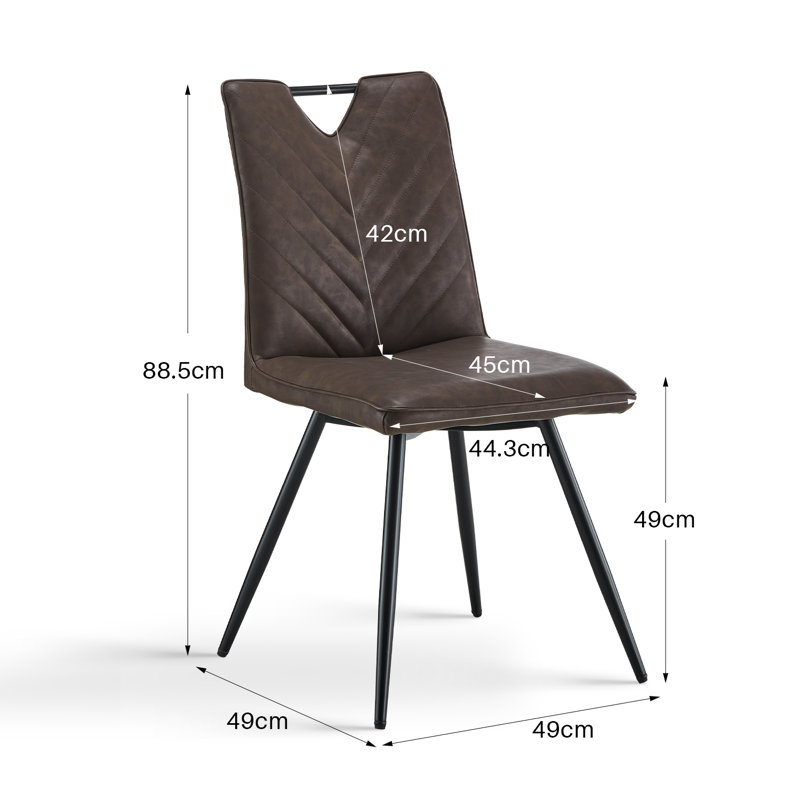 Kazmierski Velvet Upholstered Side Chair in Grey, Brown
