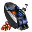 Fauteuil de massage en polyuréthane complet avec inclinaison zéro gravité et contrôle de la voix par l'IA, noir-979357569-979357571