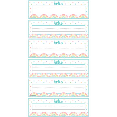 Plaques de nom Pastel Pop