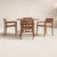 Ensemble repas d'extérieur en eucalyptus pour 4 personnes Kinsler -93675852
