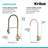 KRAUS Britt Single Handle Commercial Style Kitchen Faucet-98373822-98373826