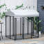 Parc extérieur pour chien 6 'x 4' x 6 'PawHut, enclos pour chien avec porte verrouillable