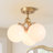 3-Light Modern Opal Glass Pendant Light