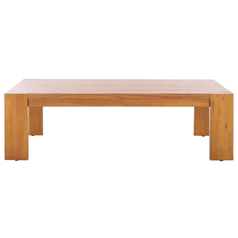 Nikole Rectangle Wood Coffee Table, Brown