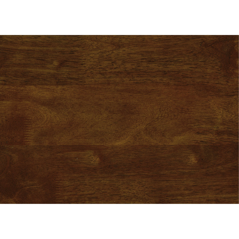 Chaise de salon moderne avec similicuir brun et siège d'appoint en bois d'hévéa massif
