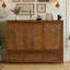 Grand lit escamotable avec grand tiroir de rangement, armoire murale en bois de pin avec station de charge USB intégrée-808087917