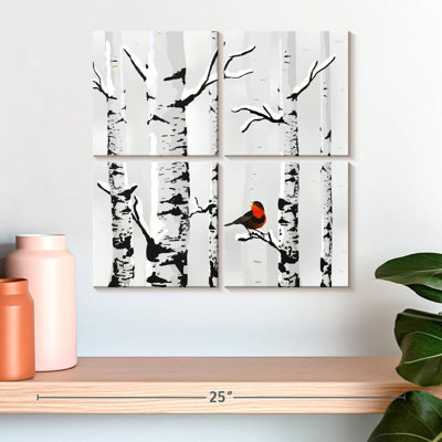 Brampt Snow Birch Bird