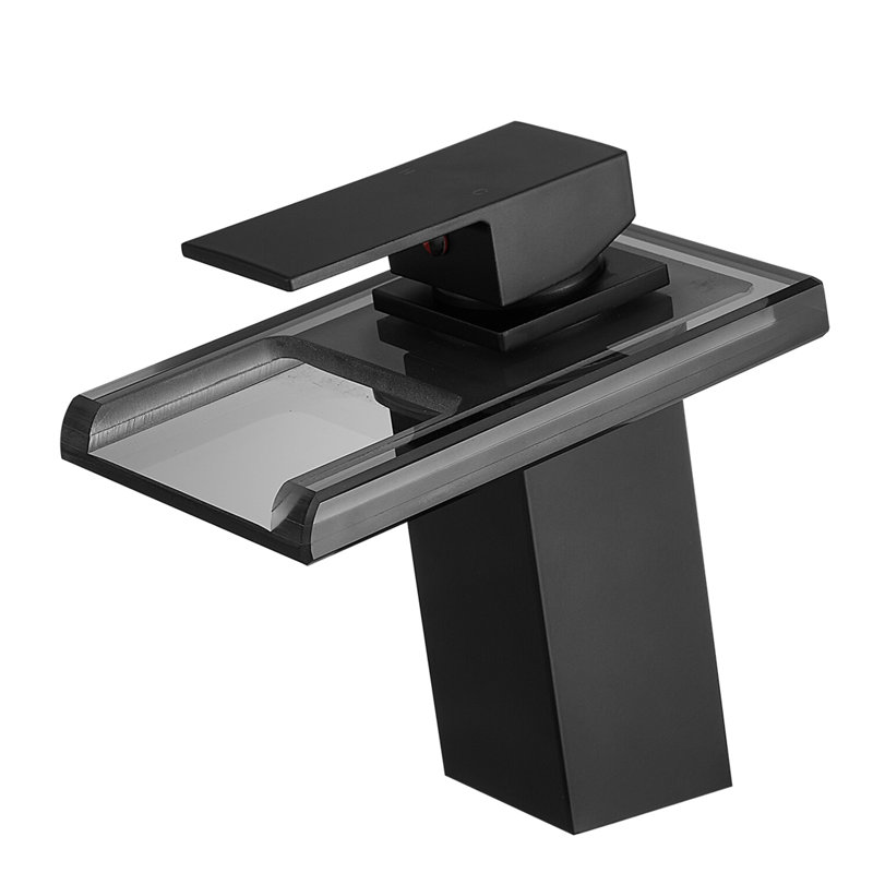 Single-Hole Bathroom Faucet, Matte Black