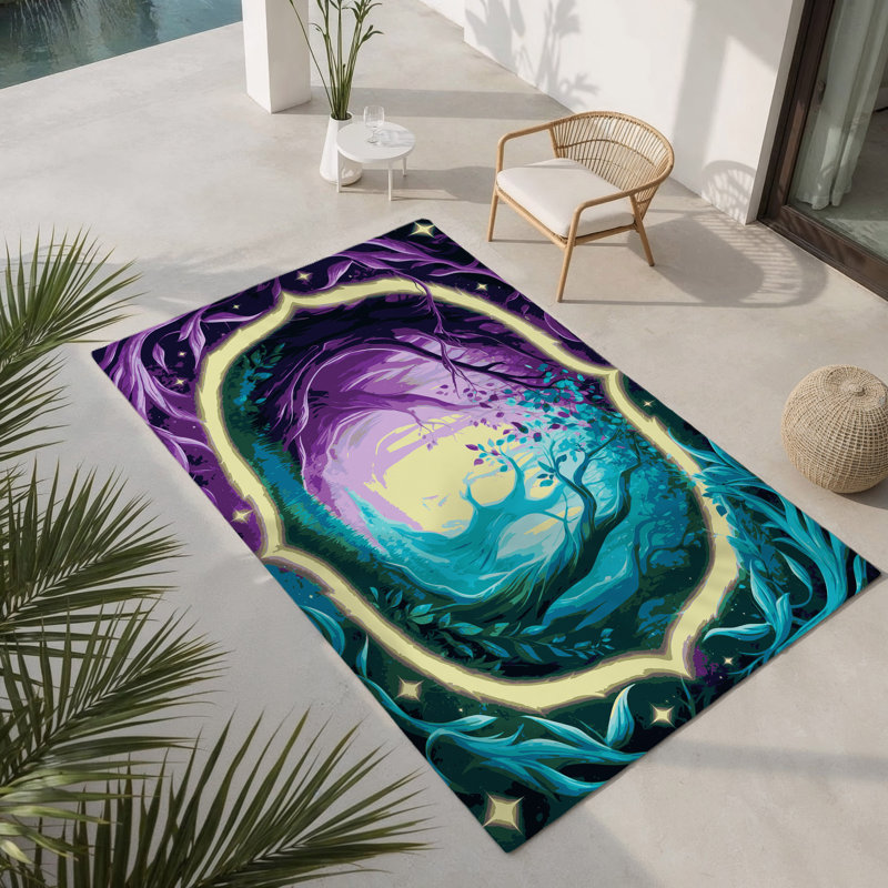 Tapis intérieur et extérieur Dreamer's Grove, Rectangle 9' x 12'