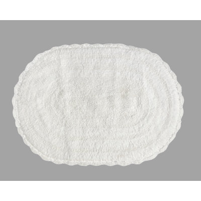 Crochet Lace Semi Circle Bath Rug