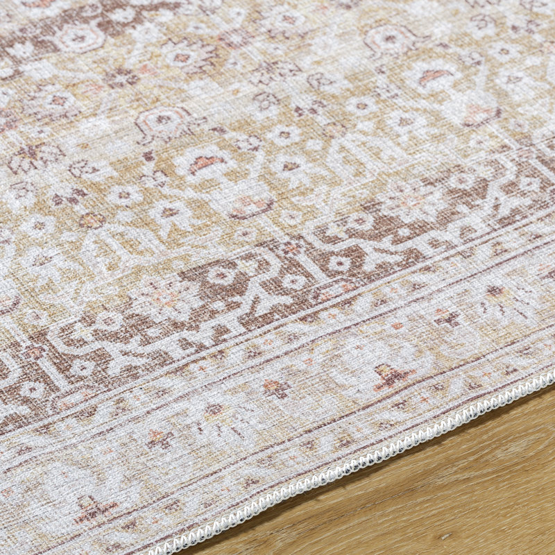 Gess Machine Washable Area Rug, Rectangle 5'3" x 7'3"