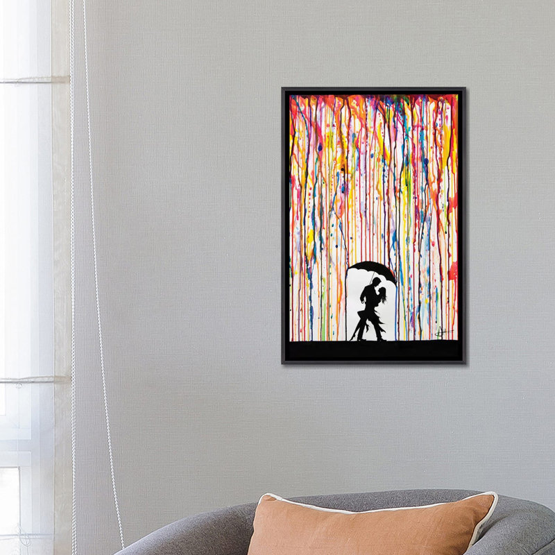 Tempest par Marc Allante - reproduction, H 26 po x l 18 po x P 1,5 po, Toile avec cadre noir patiné