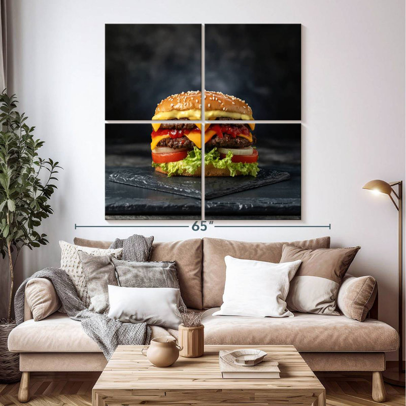 Yarlin Double Layer Cheeseburger, 50" H x 50" W