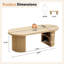 Table basse ovale avec rangement 47,24 po-1331545215