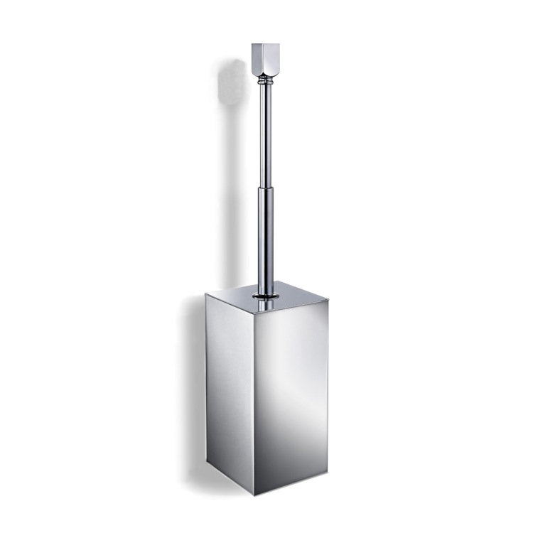 Accessoires 15,9 po H Brosse de toilette murale et support, Or