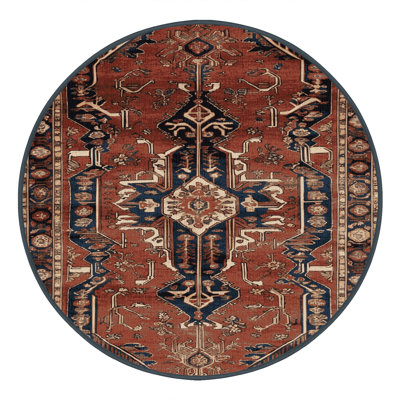 Machine Washable Persian Brown Area Rug