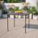Noah 2.83' Square Plastic Folding Event Table with Carrying Handle