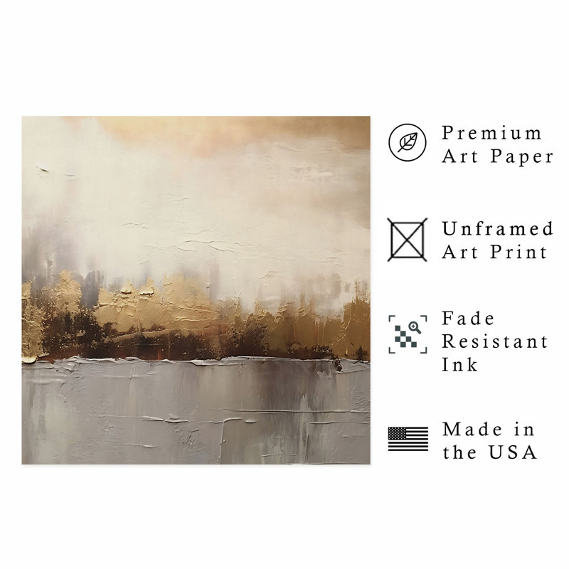 «Abstract Highland Vista Transitional», reproduction d'art non encadrée, H 14 po x l 14 po