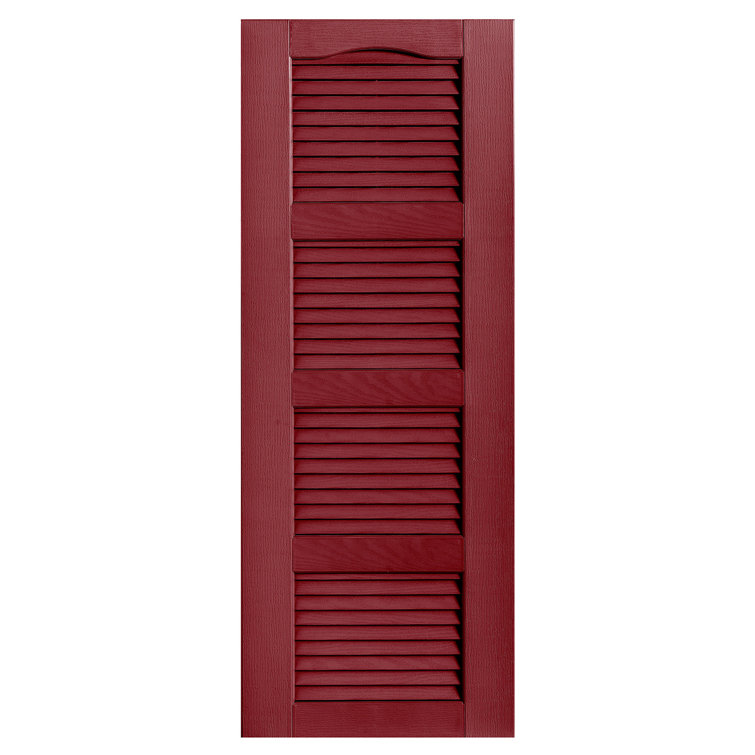 Cathedral Top Four-style Open Louvre Shutters Pair