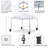 12 Ft. W X 12 Ft. D Metal Pop-Up Canopy with One-Push-To-Lock Setup Mechanism-66607936