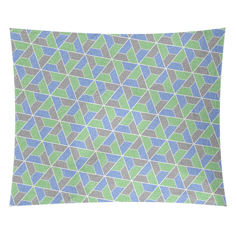 Tapisserie «Avicia Trapezoids» par Katelyn Elizabeth, H 27,5 po x l 37,5 po, Intérieur