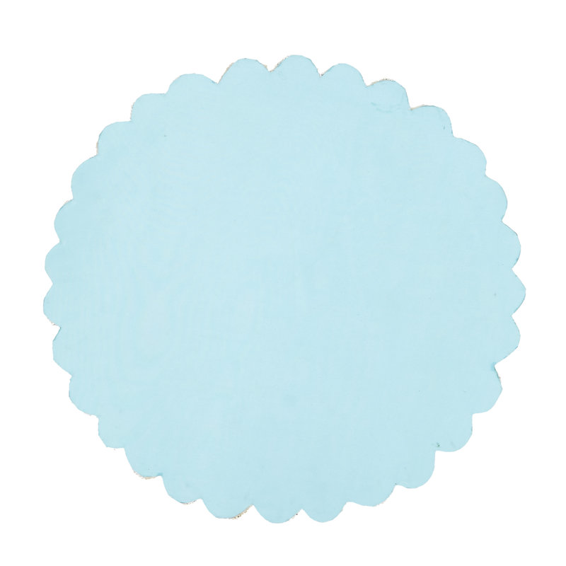 Peacock Design Polyester No Pattern Round Placemat