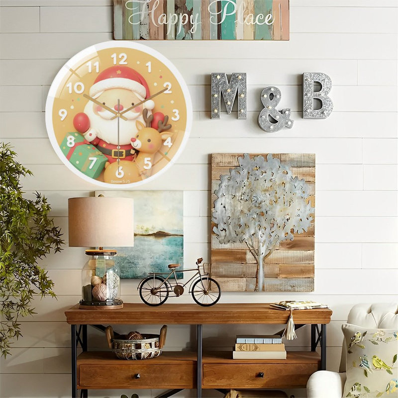 Horloge murale de Noël 12 po