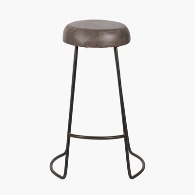 Cosimo Upholstered Counter Stool with Metal Frame